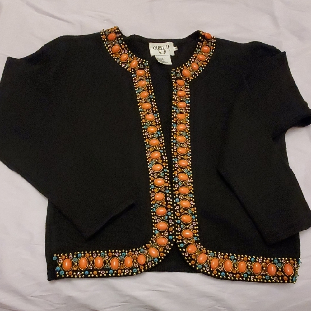 Vintage Cervelle Cardigan with Squisite Beading